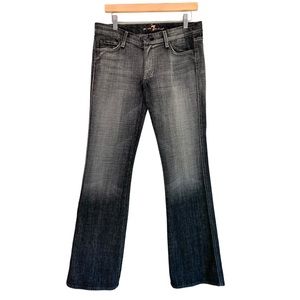 7 For All Mankind Black Bootcut Jeans for Women